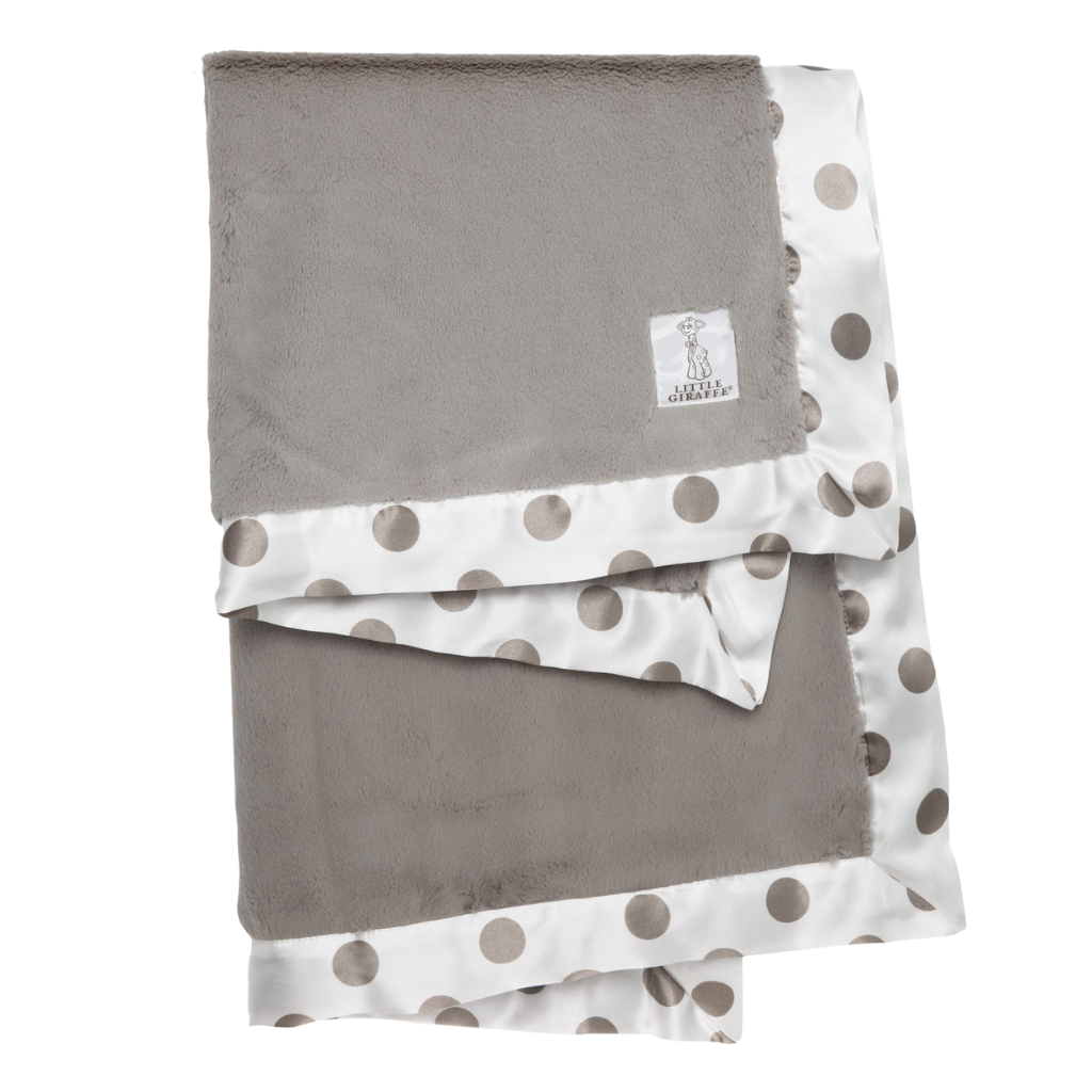 [역시즌 특가] 럭스 뉴 도트 베이비 블랭킷  Luxe™ New Dot Baby Blanket  브라운 컬러 1개